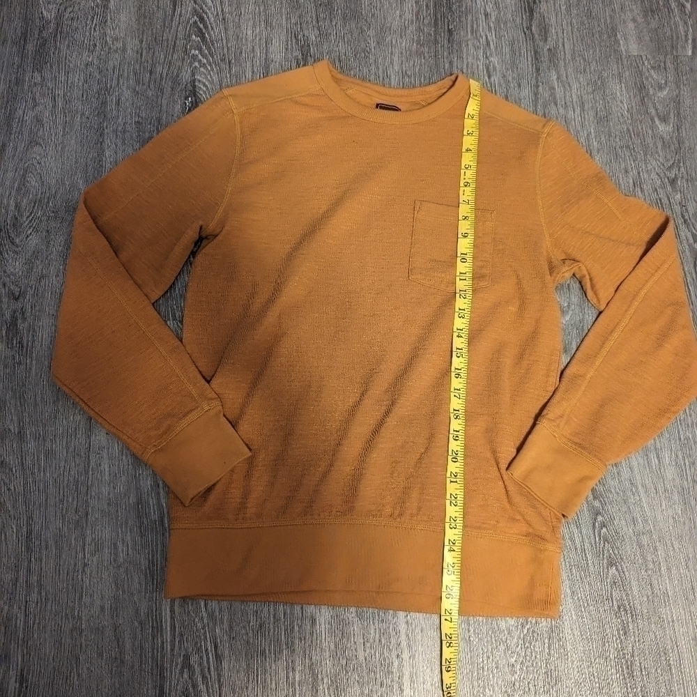 Men's Gap Orange Crew Neck Sweatshirt/ Long Sleeve Shirt- Size Medium - Picture 4 of 5